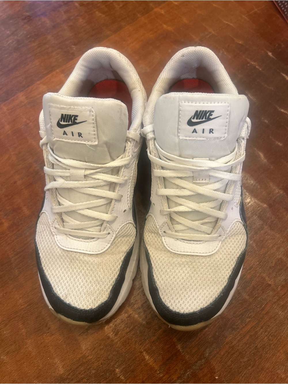 Nike Air Women's Athletic Shoes in Ivory with Black Leopard Swoosh - Picture 3 of 4